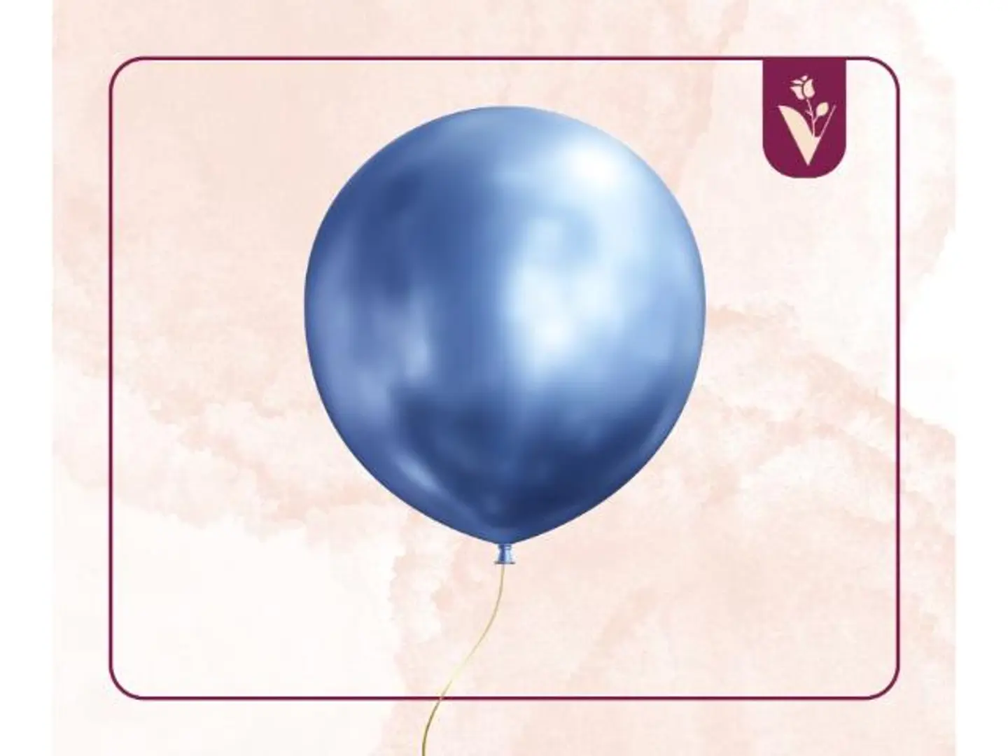 بالونات عادية بالحبة أزرق