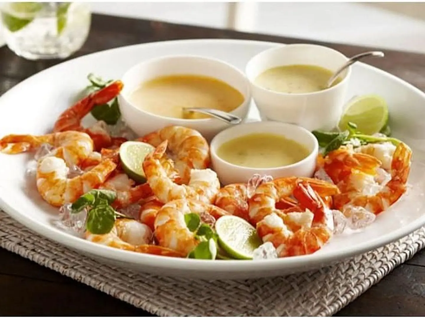Prawns With Choice Of Sauce