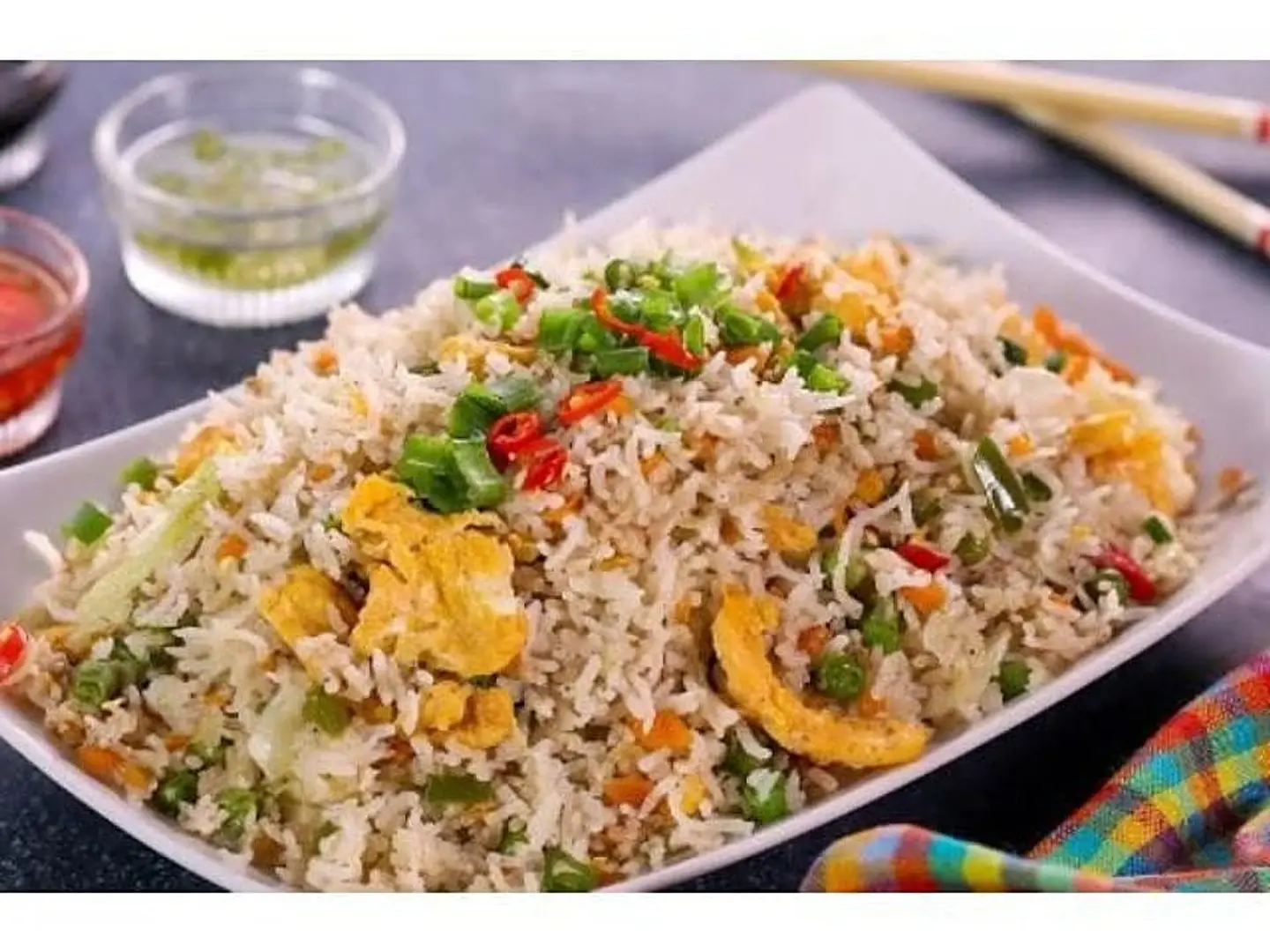 أرز مقلي بالبيض