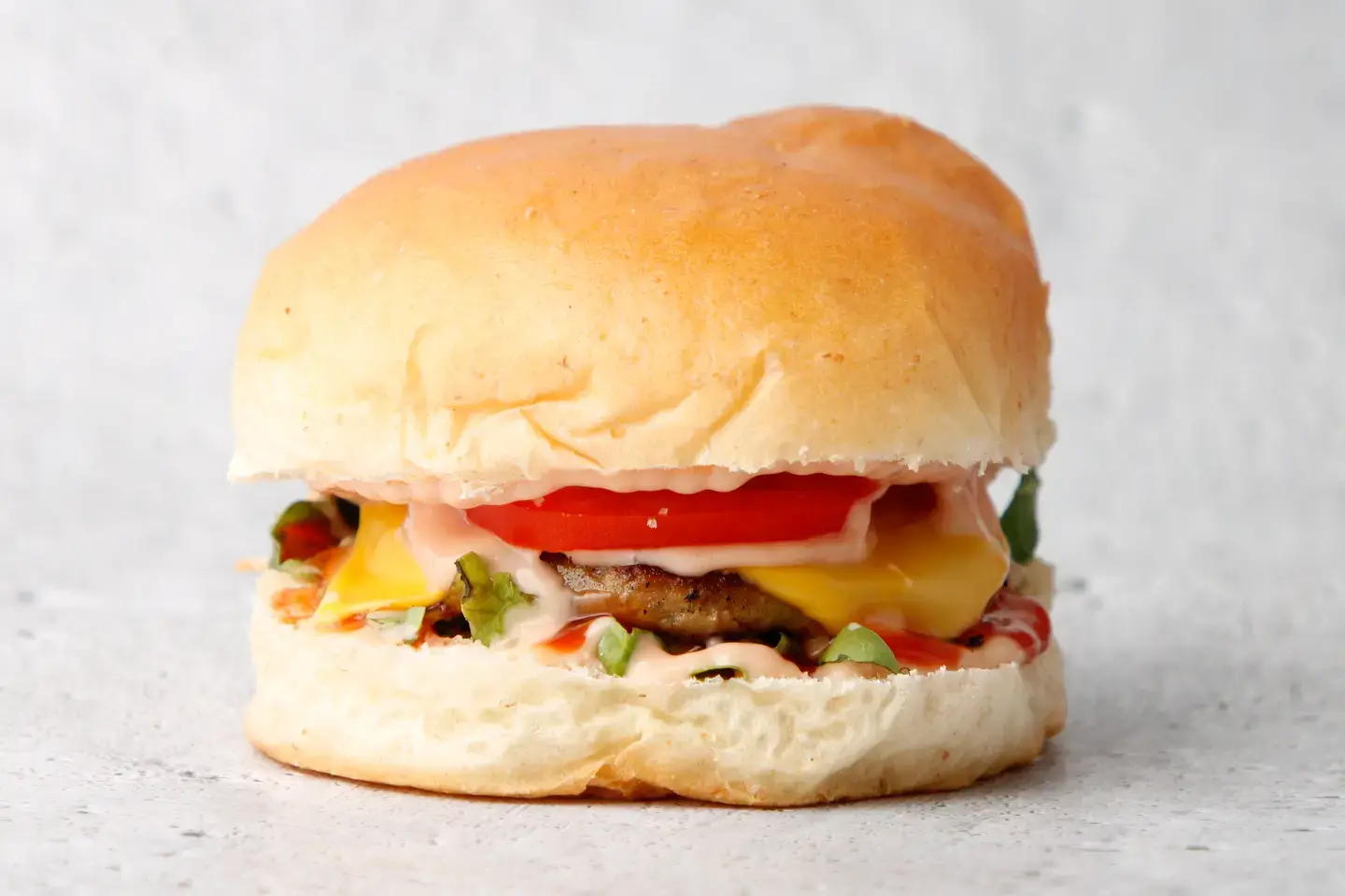 Fried Burger In A Burger Bun