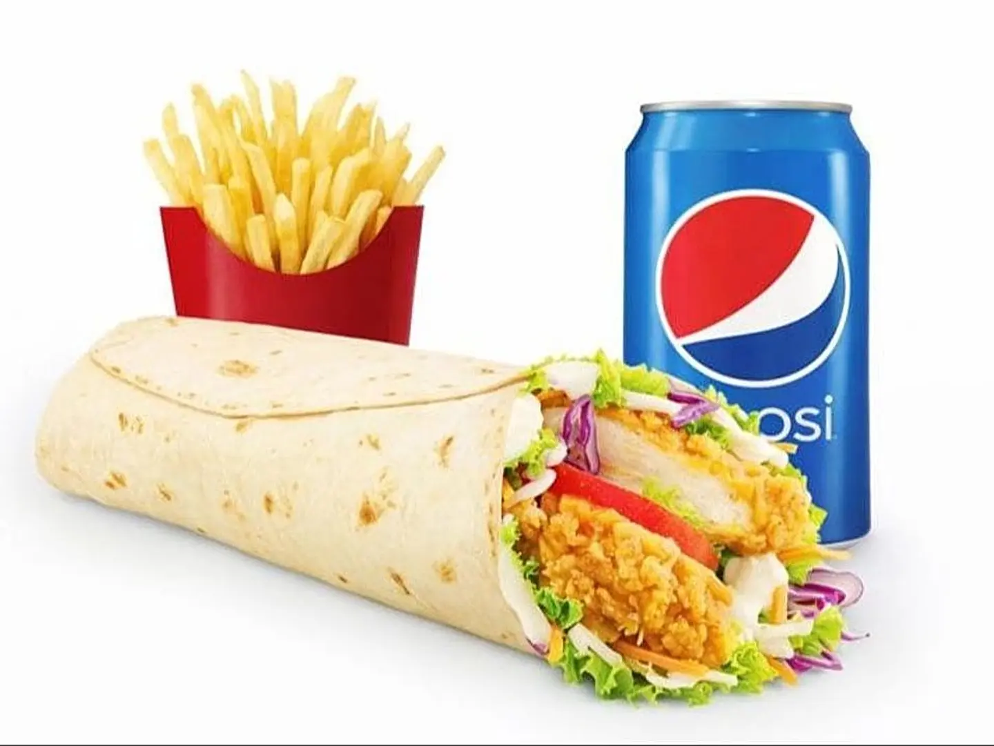 وجبة سندويتش زنجر الدجاج المقرمش العادي