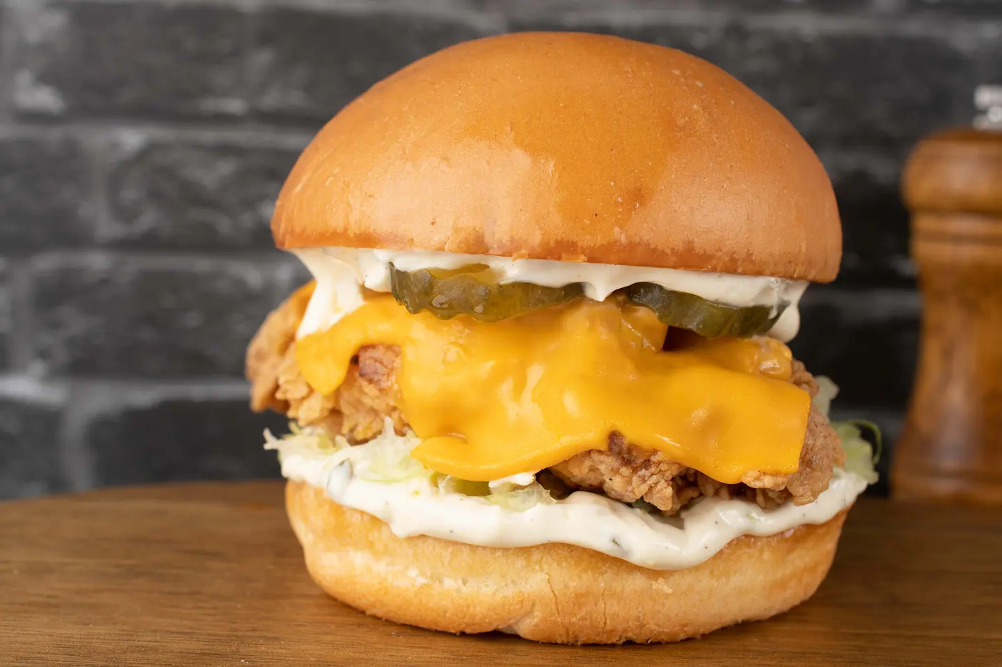 برجر دجاج مقرمش