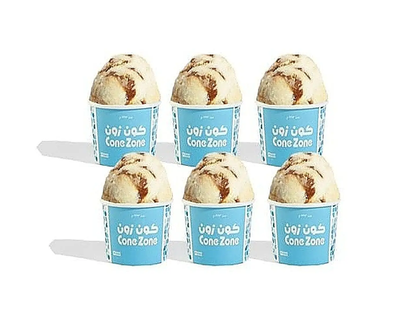6 Cups Ice Cream