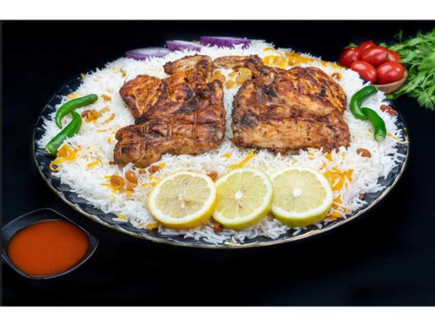 Charcoal Chicken With Rice