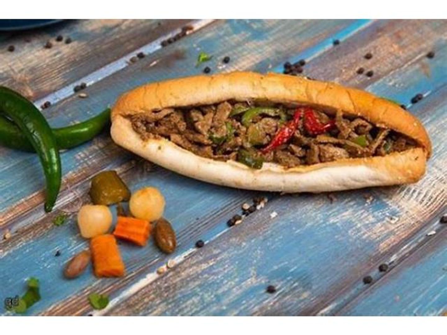 Jumbo Baladi Liver Sandwich On Saj