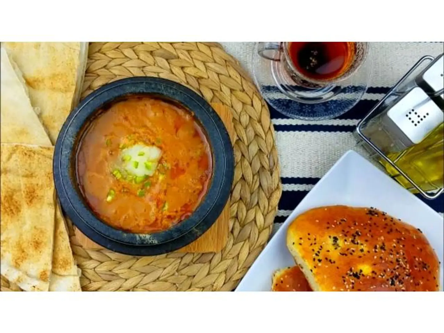 طبق فول مع تونه