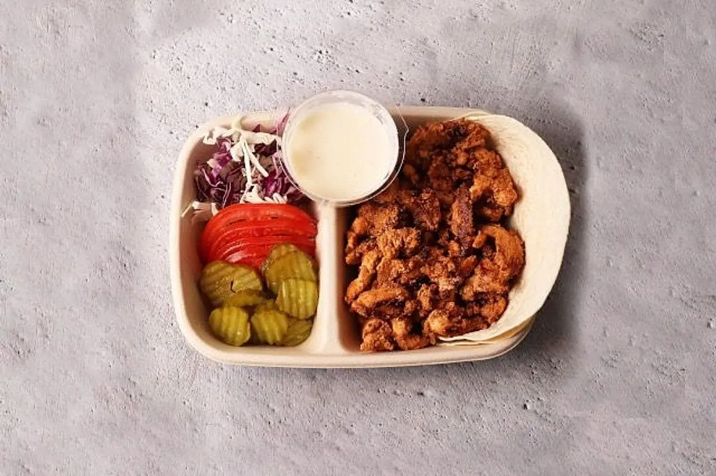 طبق شاورما الدجاج