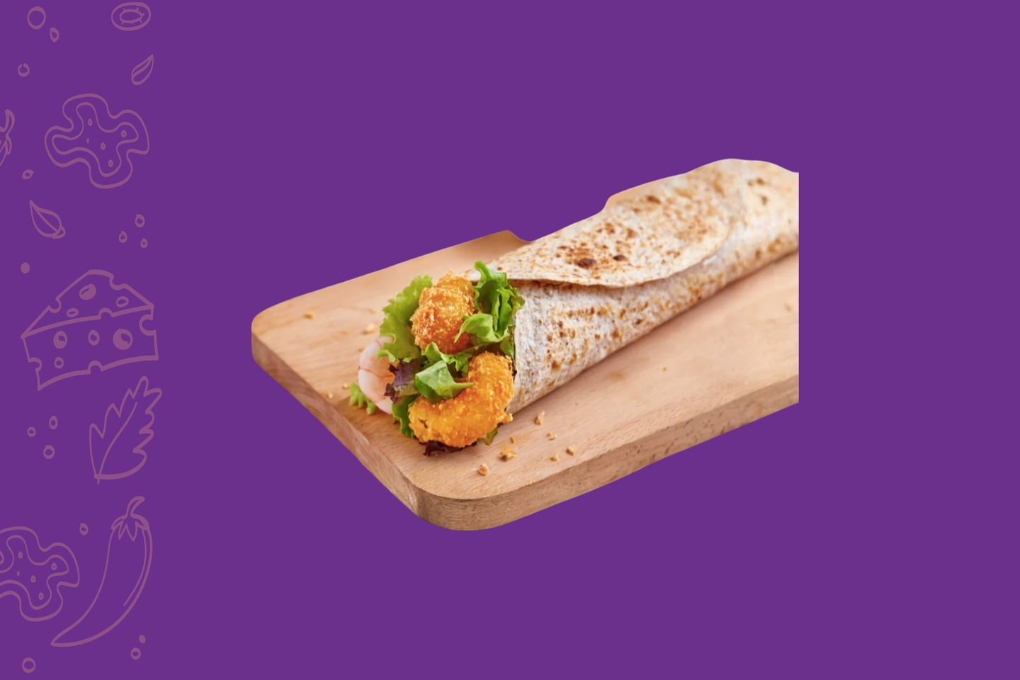 ساندويش تورتيا الربيان