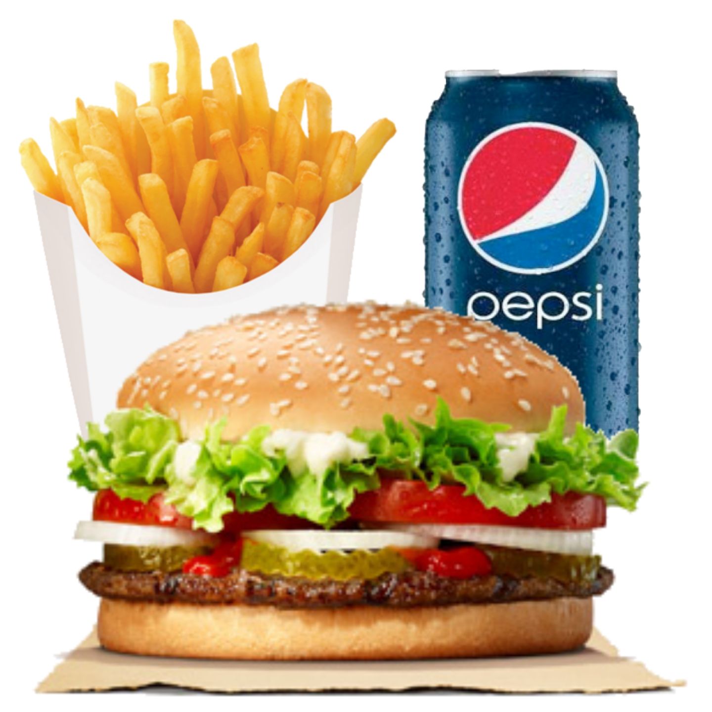 Double Spicy Beef Burger Meal