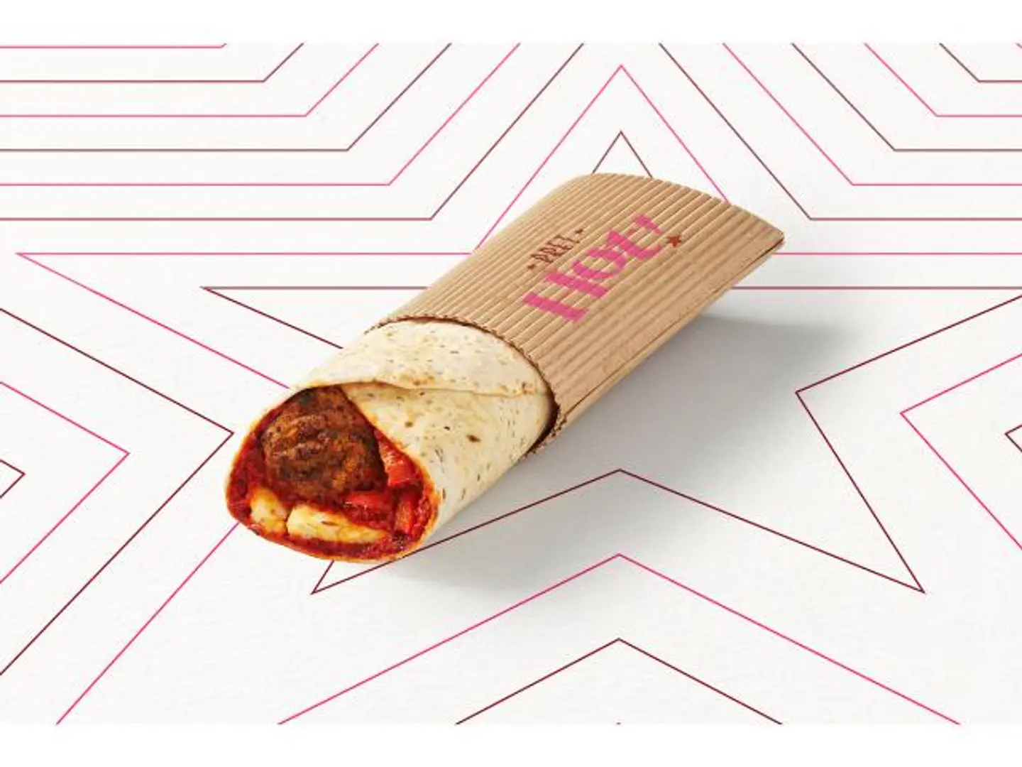 Falafel And Halloumi Hot Wrap