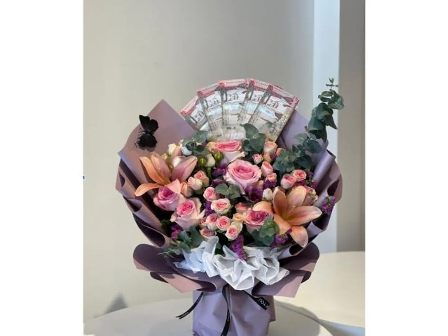 باقة ورد تنسيق فلوس