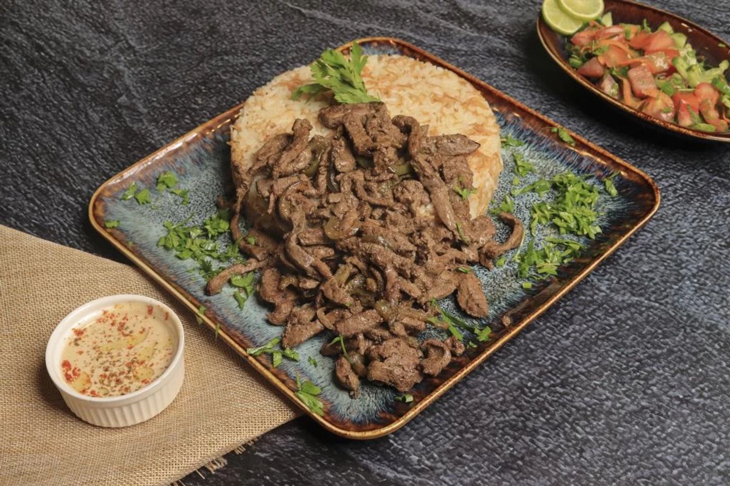 وجبة أرز بالكبدة