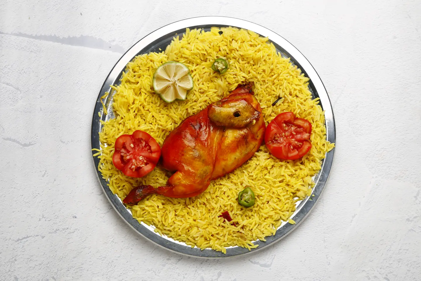 نص حبة دجاج مندي
