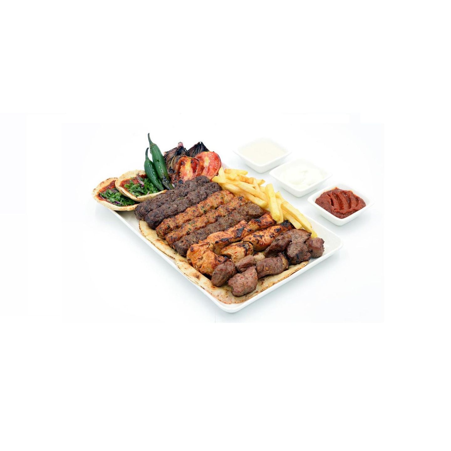 Medium Mixed Grill, 8 Skewers