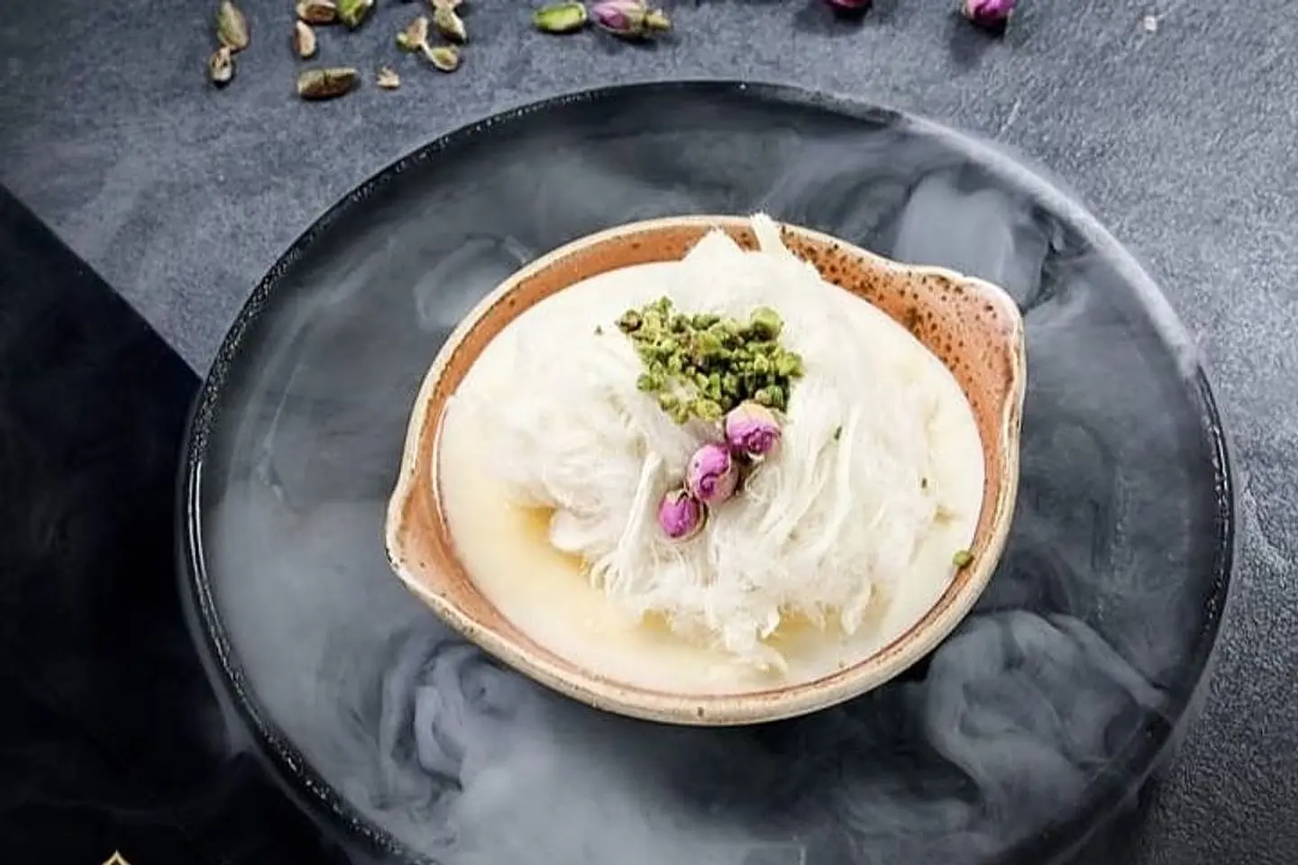 Blancmange With Cotton Candy