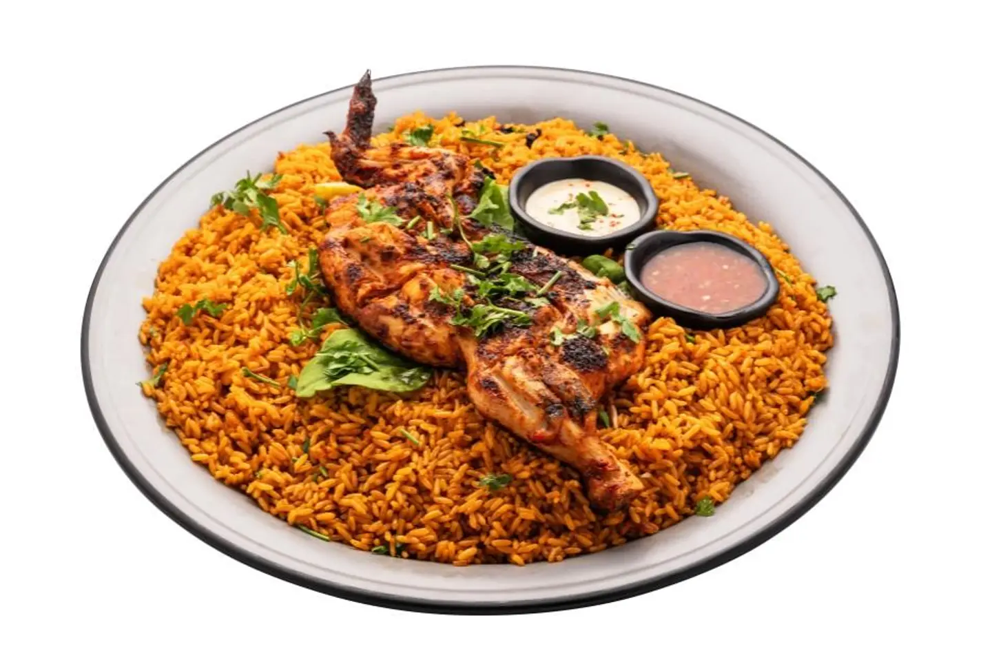 Half Grilled Chicken Biryani Style