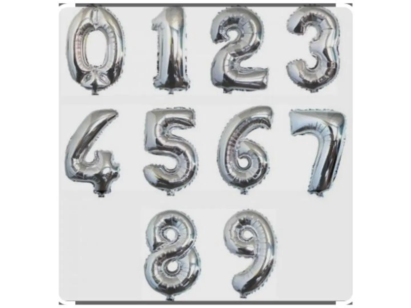 بالونات هليوم أرقام