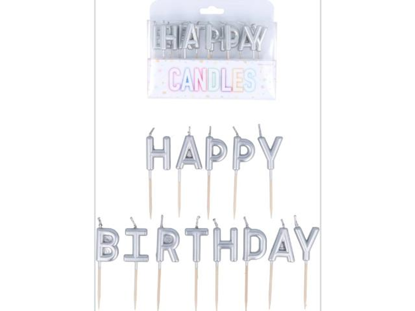 Happy Birthday Letters Candle