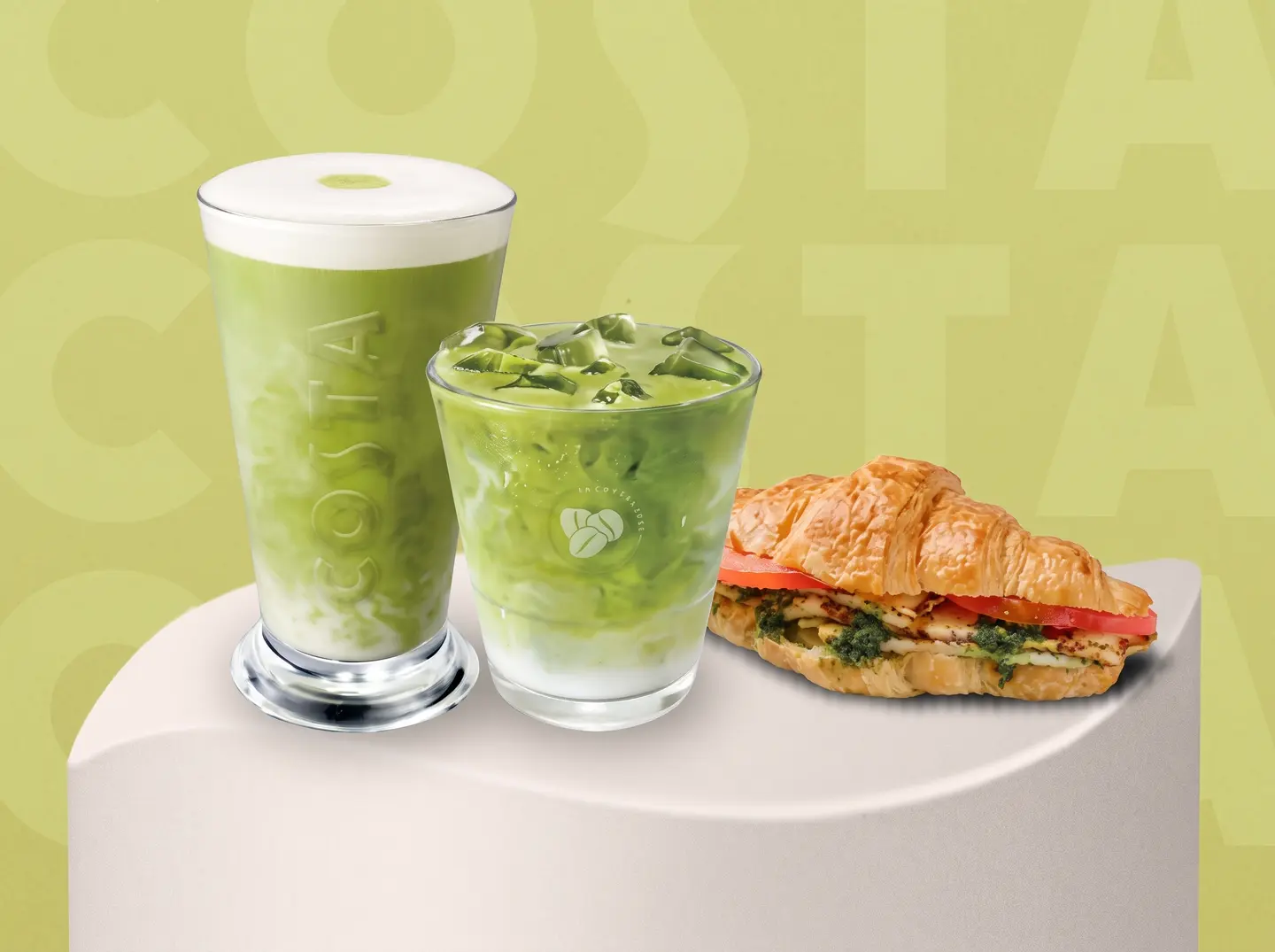 Matcha & Halloumi Croissant