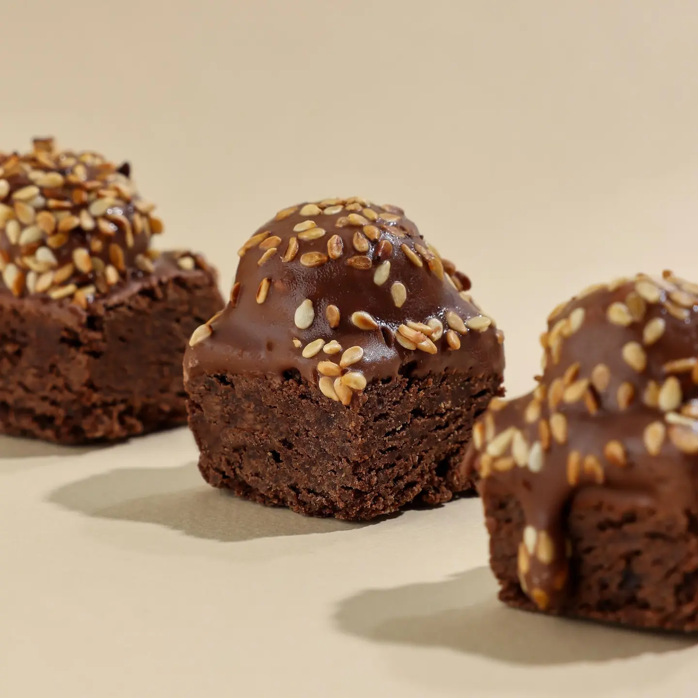 Sesame Brownie Bite