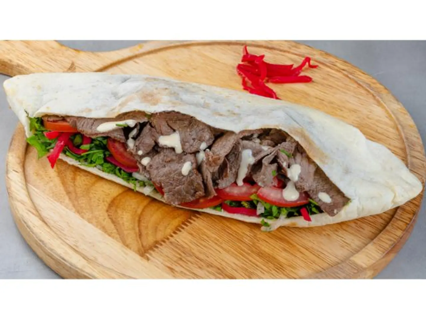 Medium Plain Beef Shawarma Plate