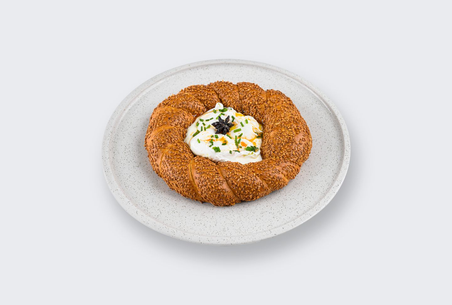 Eggs With Labneh With Simit