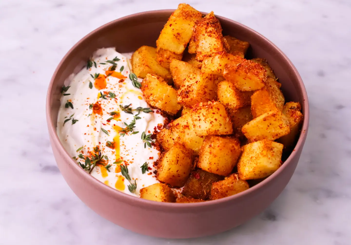 Spicy Potato With Labneh