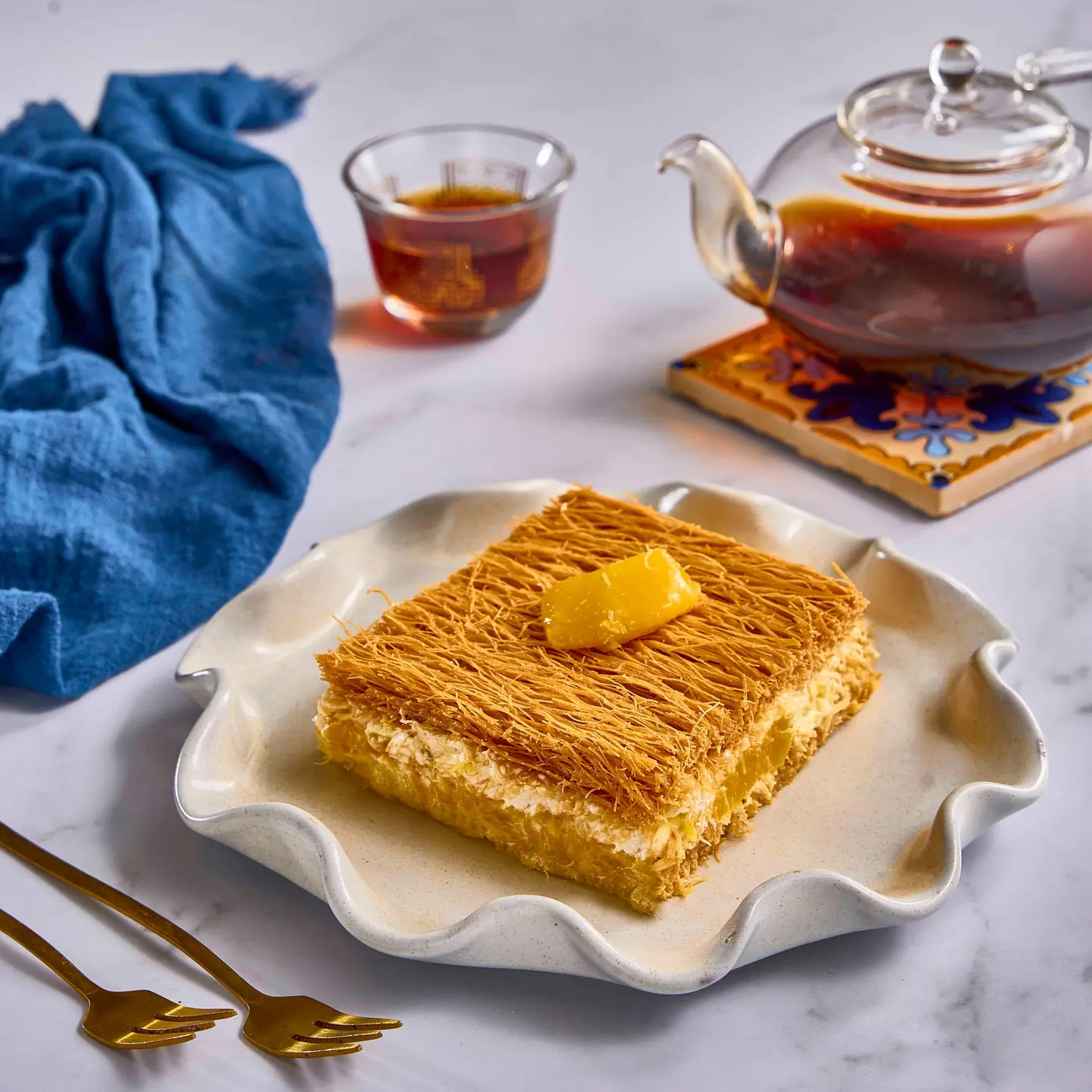 Osmanly Knafeh With Cream - 1000 G