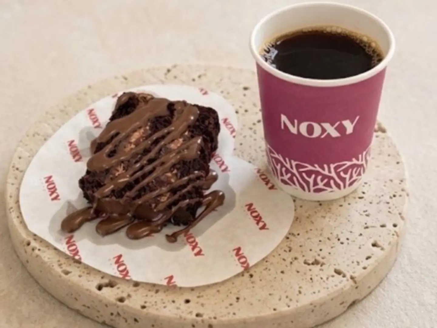 London Cake With Black Coffee