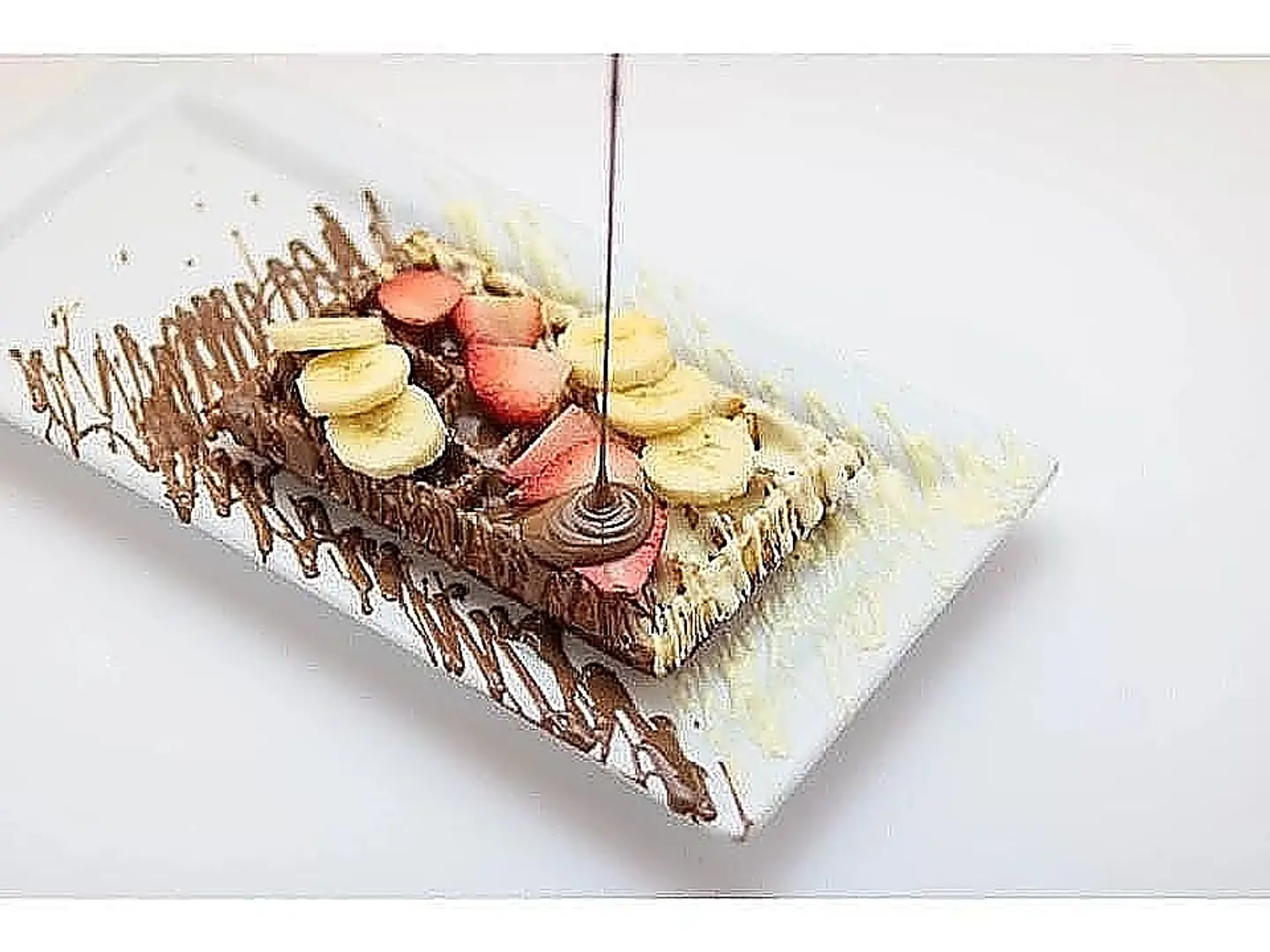 Waffle With Mixed Fruits