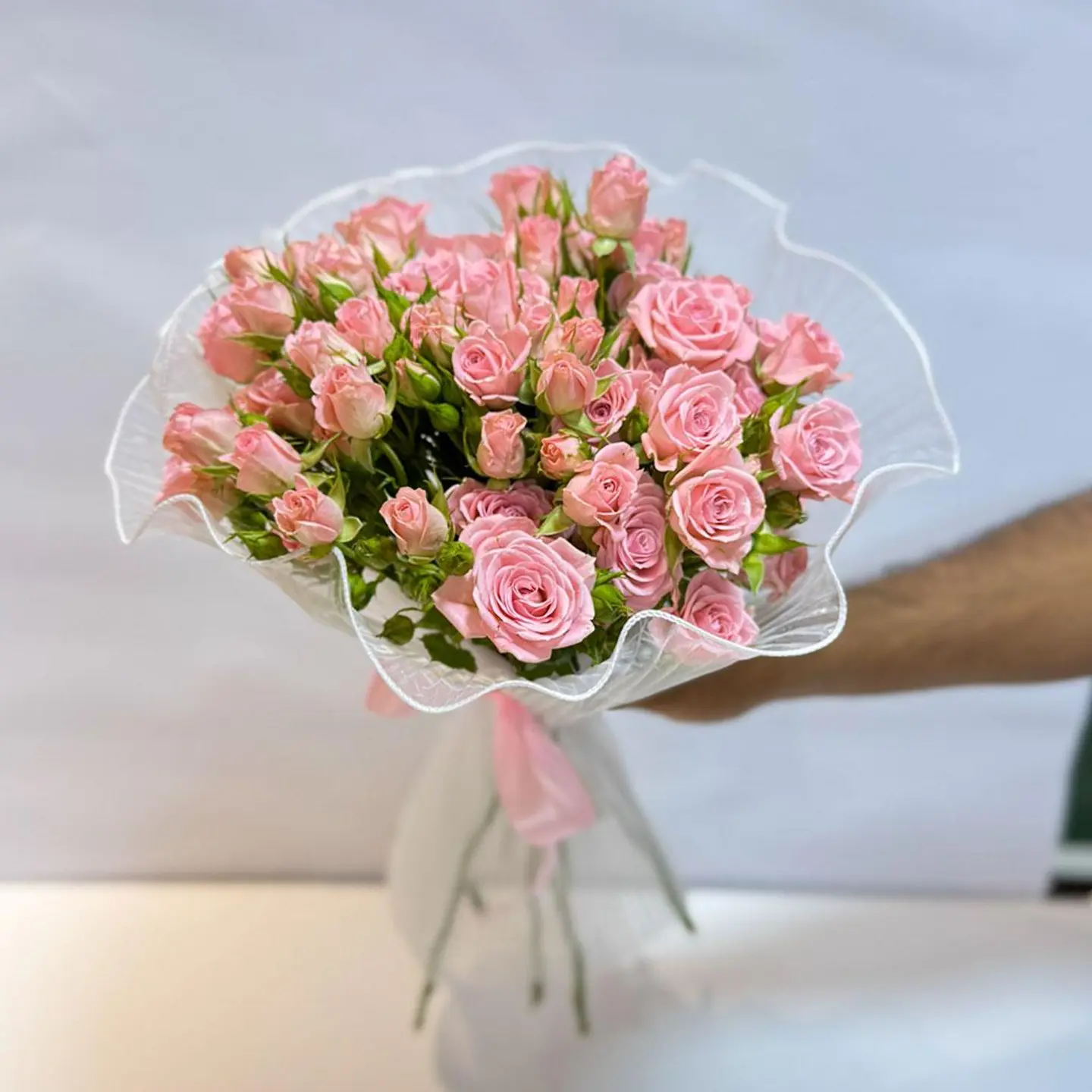 Baby Rose Natural Pink Bouquet 224