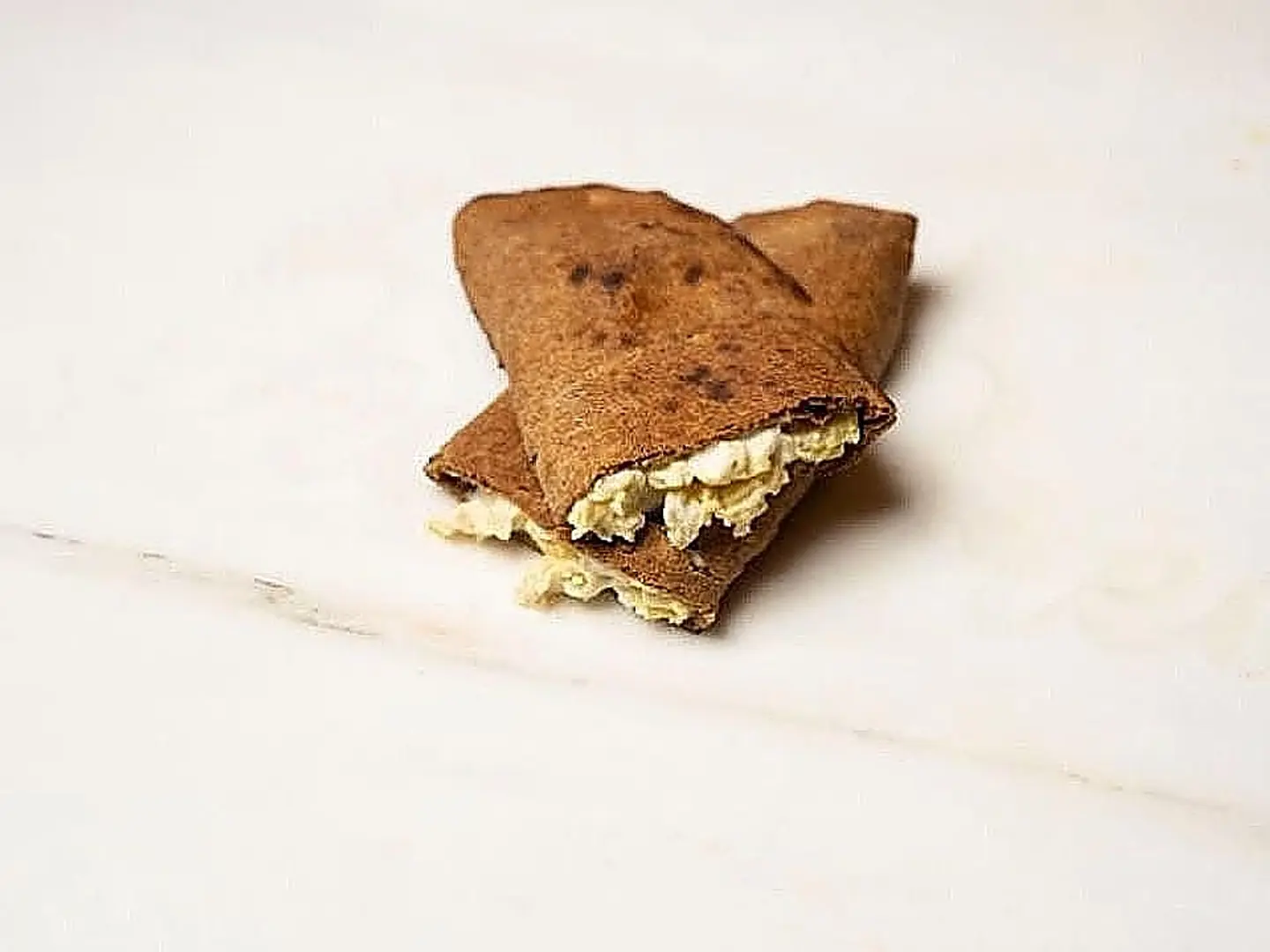 Red Bread With Eggs And Cheese