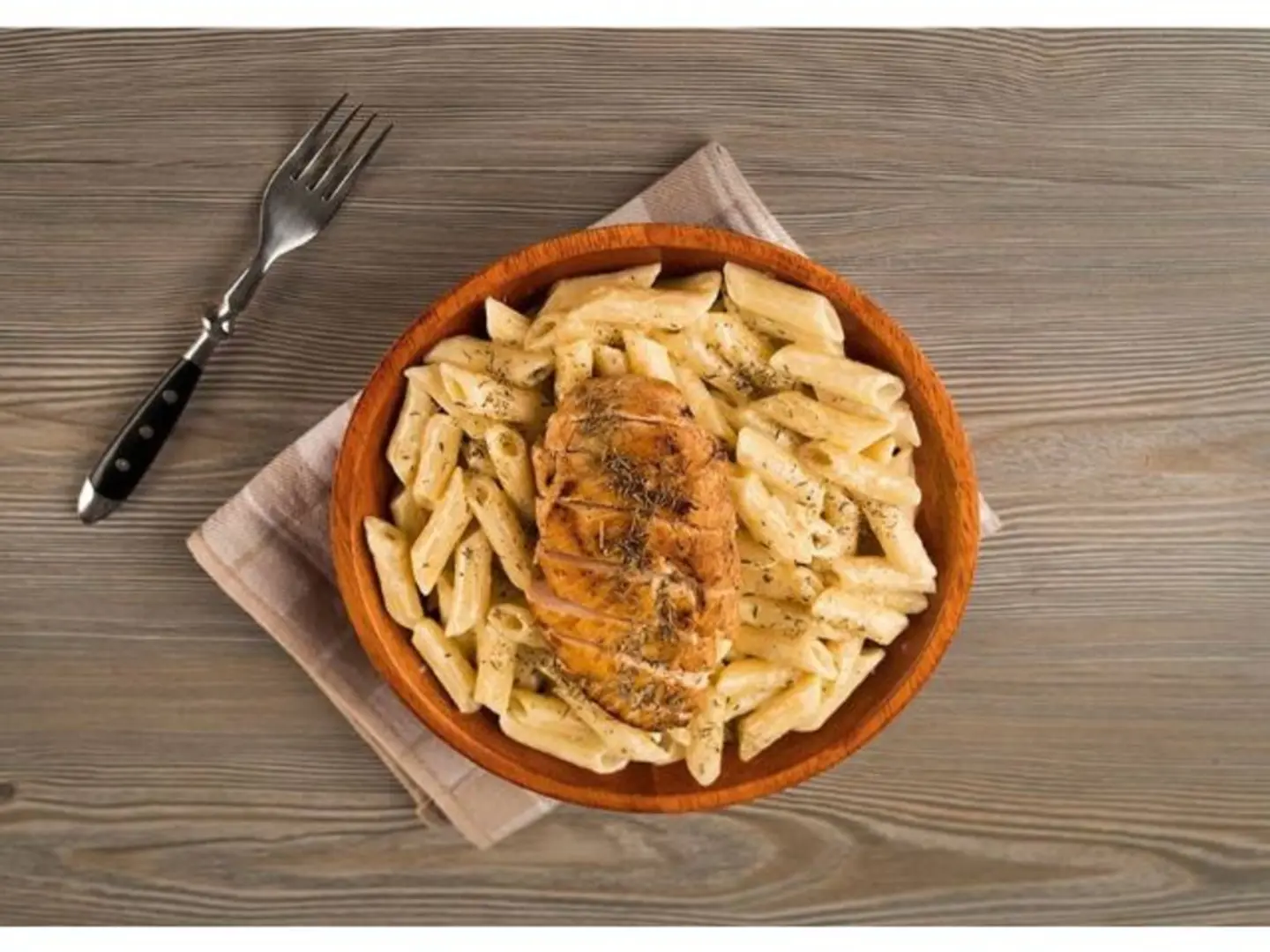 Turkey Bacon Alfredo Pasta
