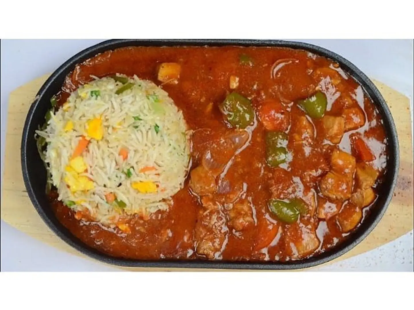 Chicken Shashalik . With F.Rice