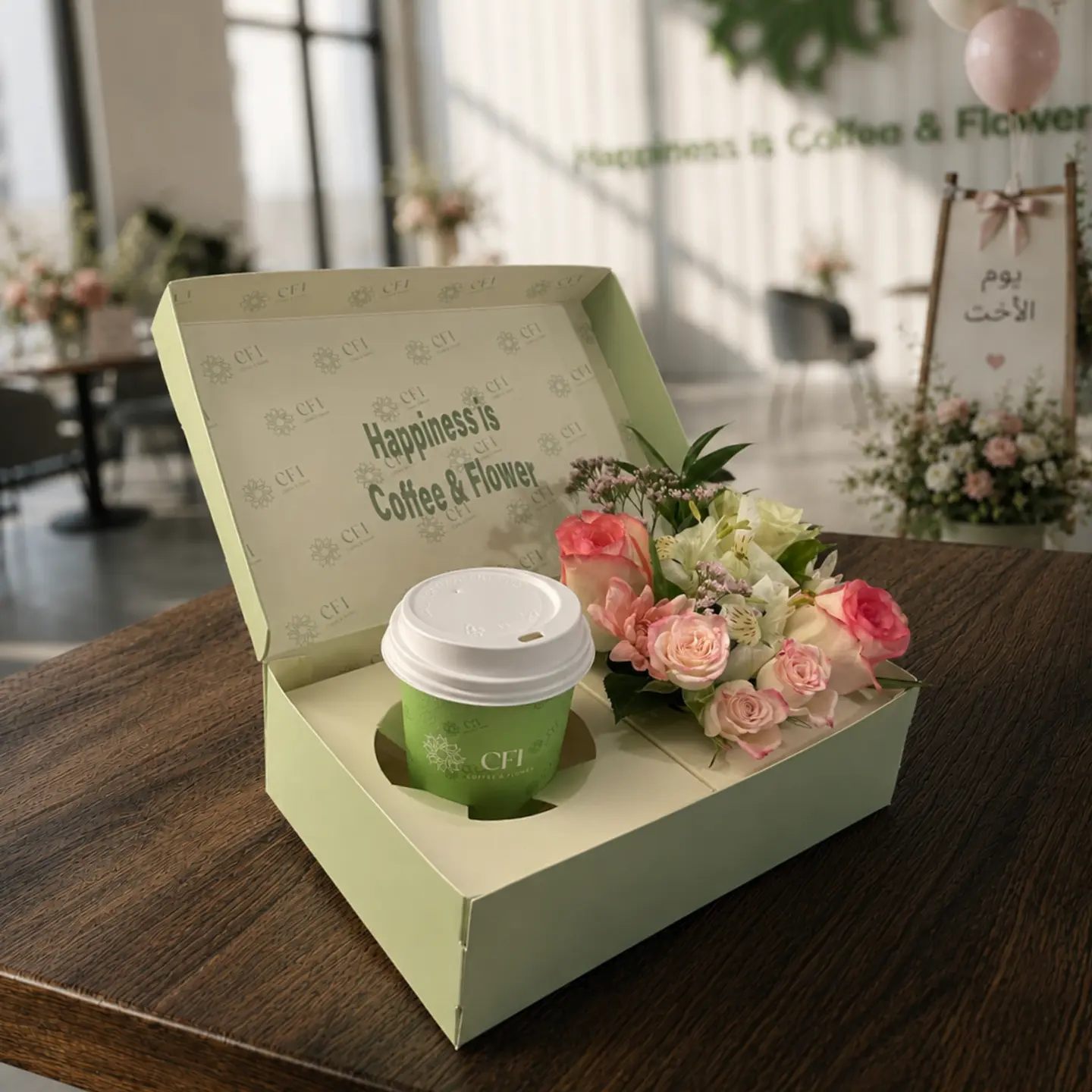 Sister’s Day Box Coffee & Flowers