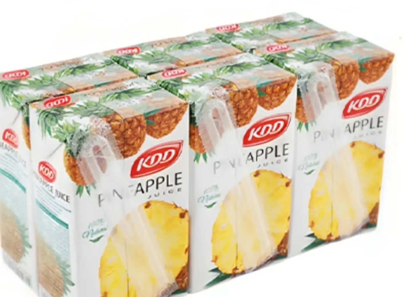 Kdd Pineapple Juice 180 Ml   6 Pieces
