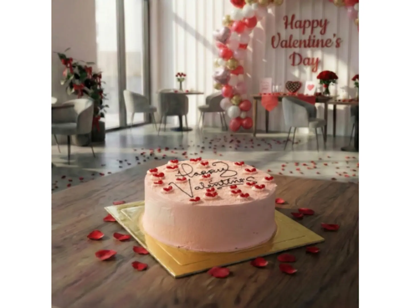 كيك للفالنتاين - كيك صغير