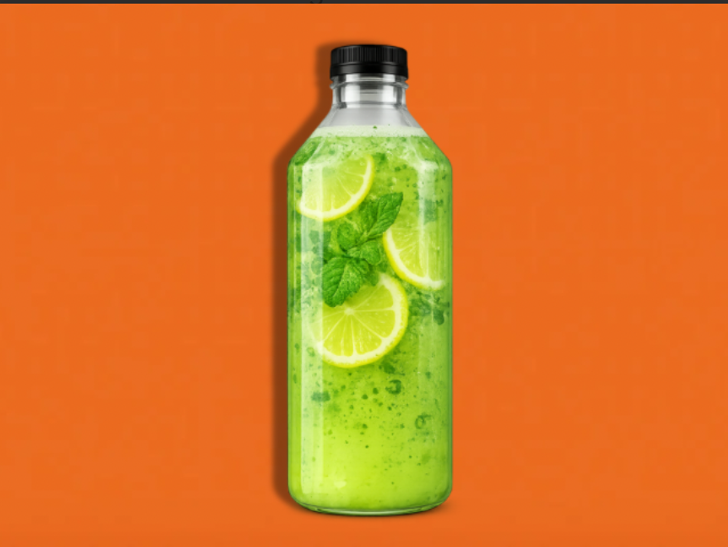 عصير ليمون بالنعناع  - لتر