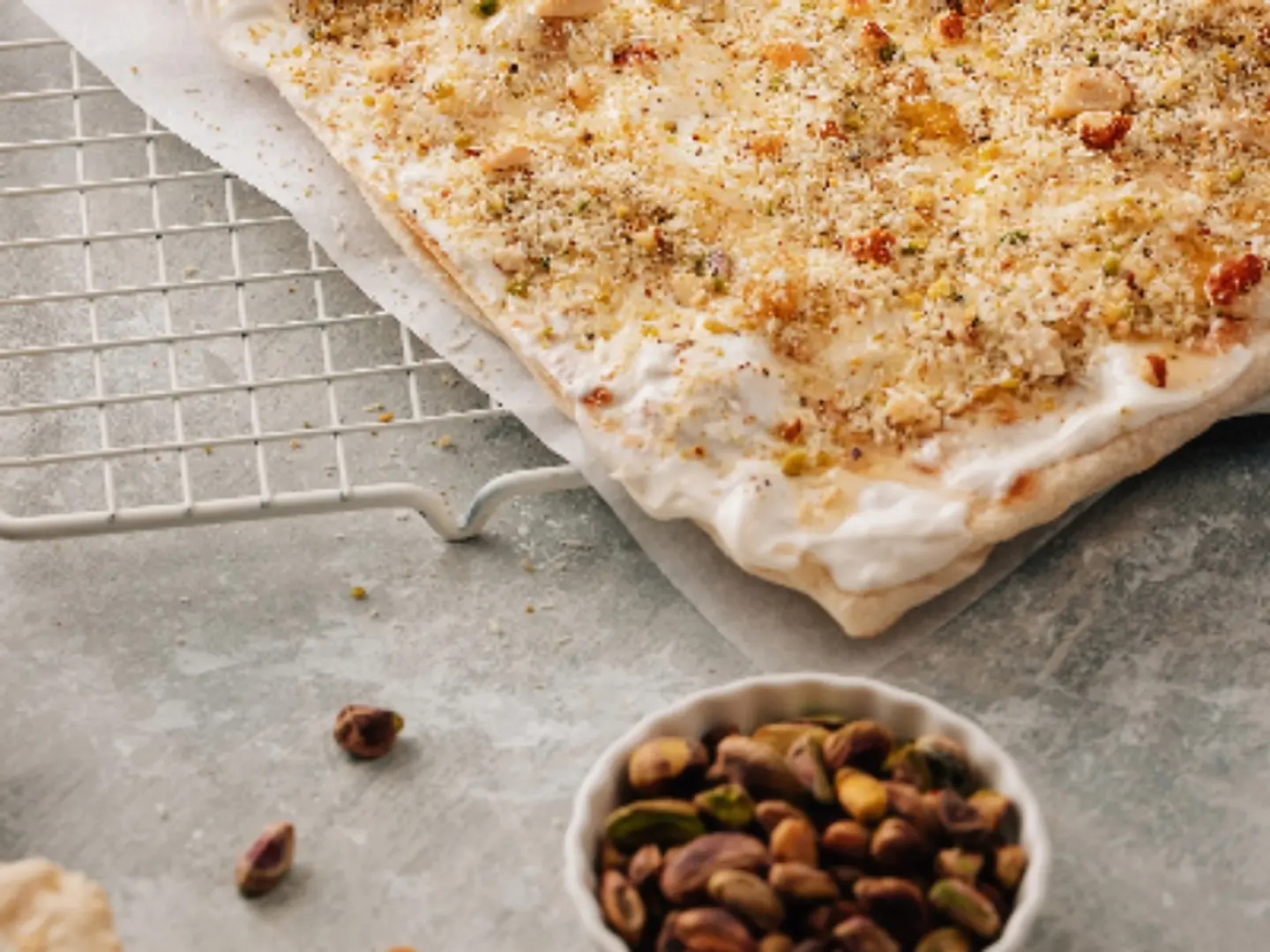 فطيرة قشطة بالعسل