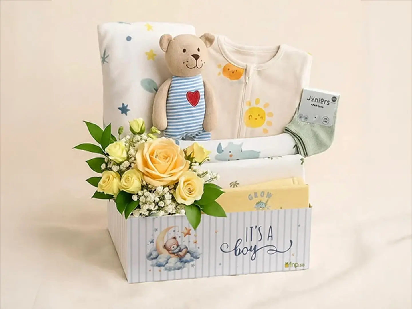 نوم هانئ - سلة هدايا للمولود الجديد