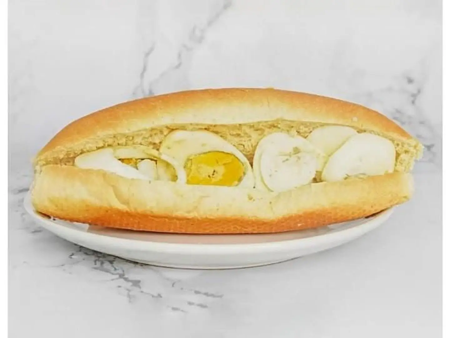 Plain Boiled Egg Sandwich