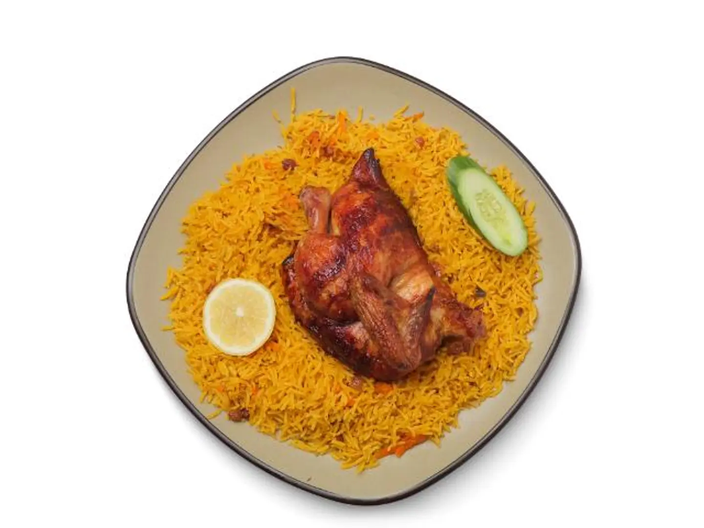 نصف دجاج شواية رز بخاري