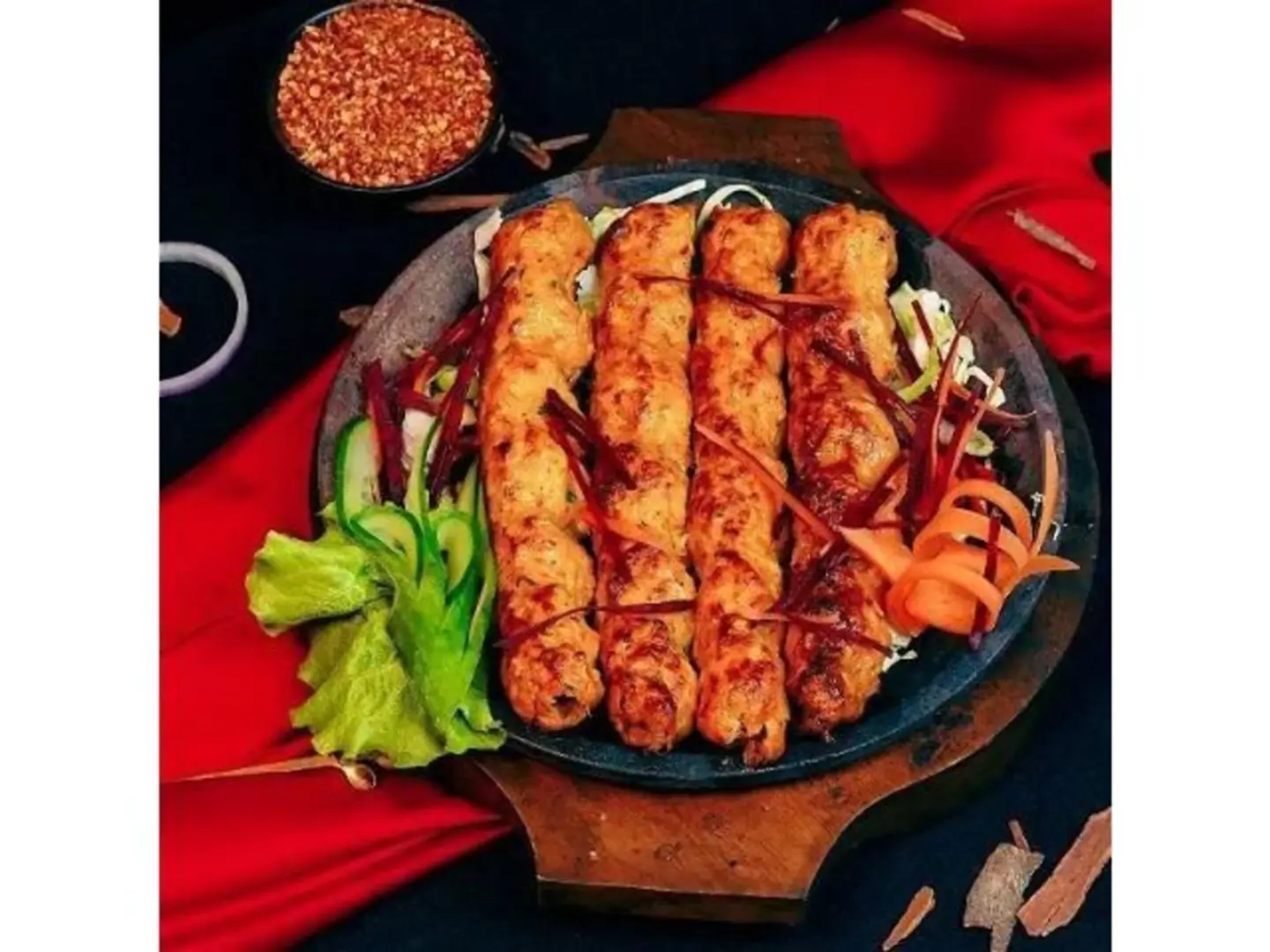كباب دجاج مشوي 4 اسياخ