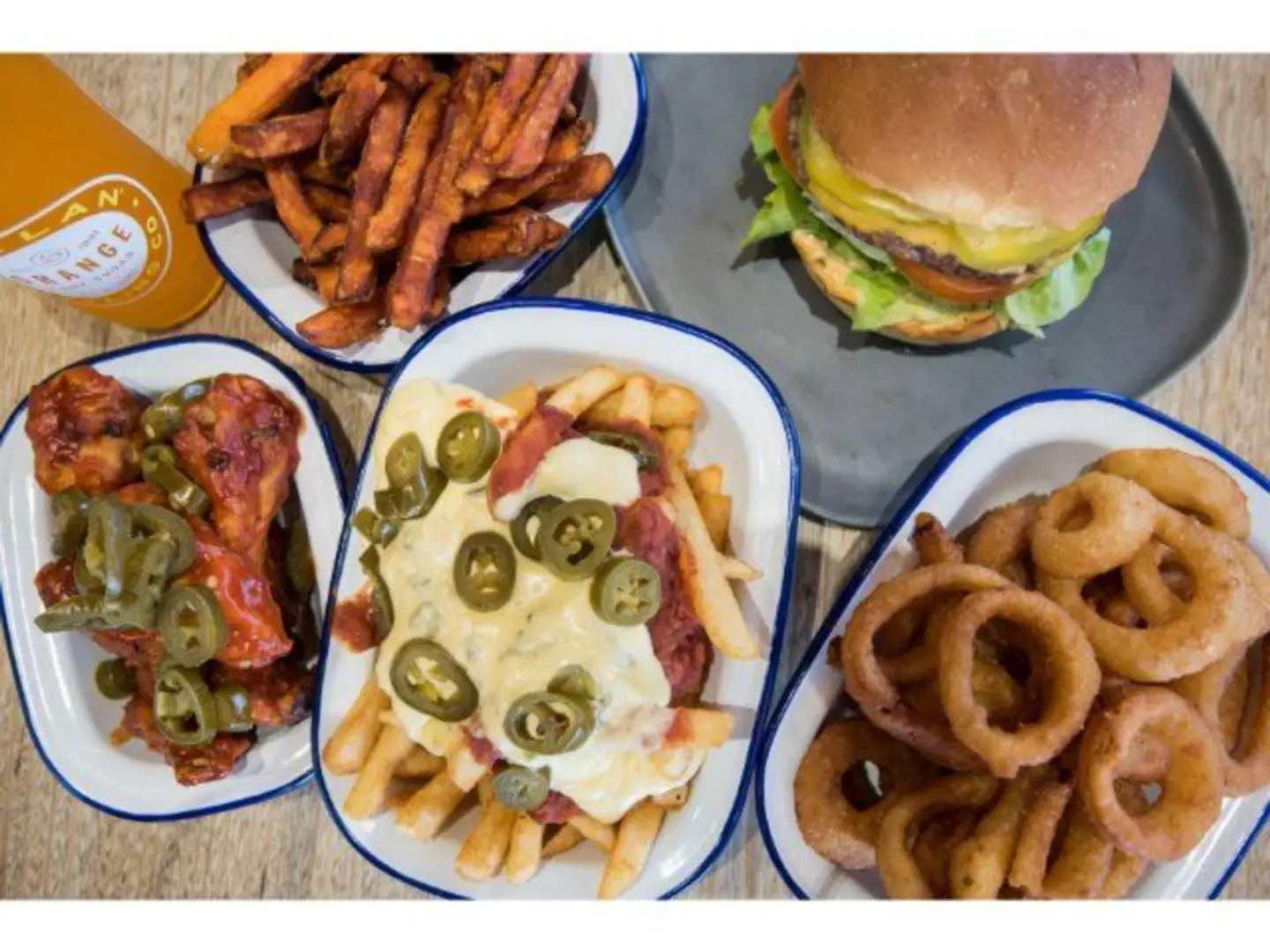 حلقات البصل مع البطاطس