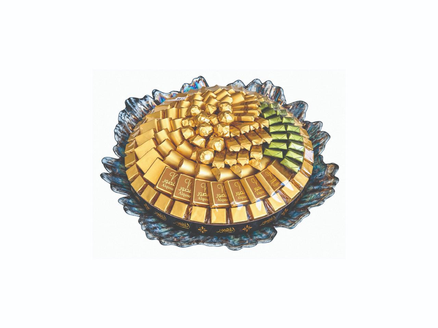 Wrapped Chocolate Tray Leaf