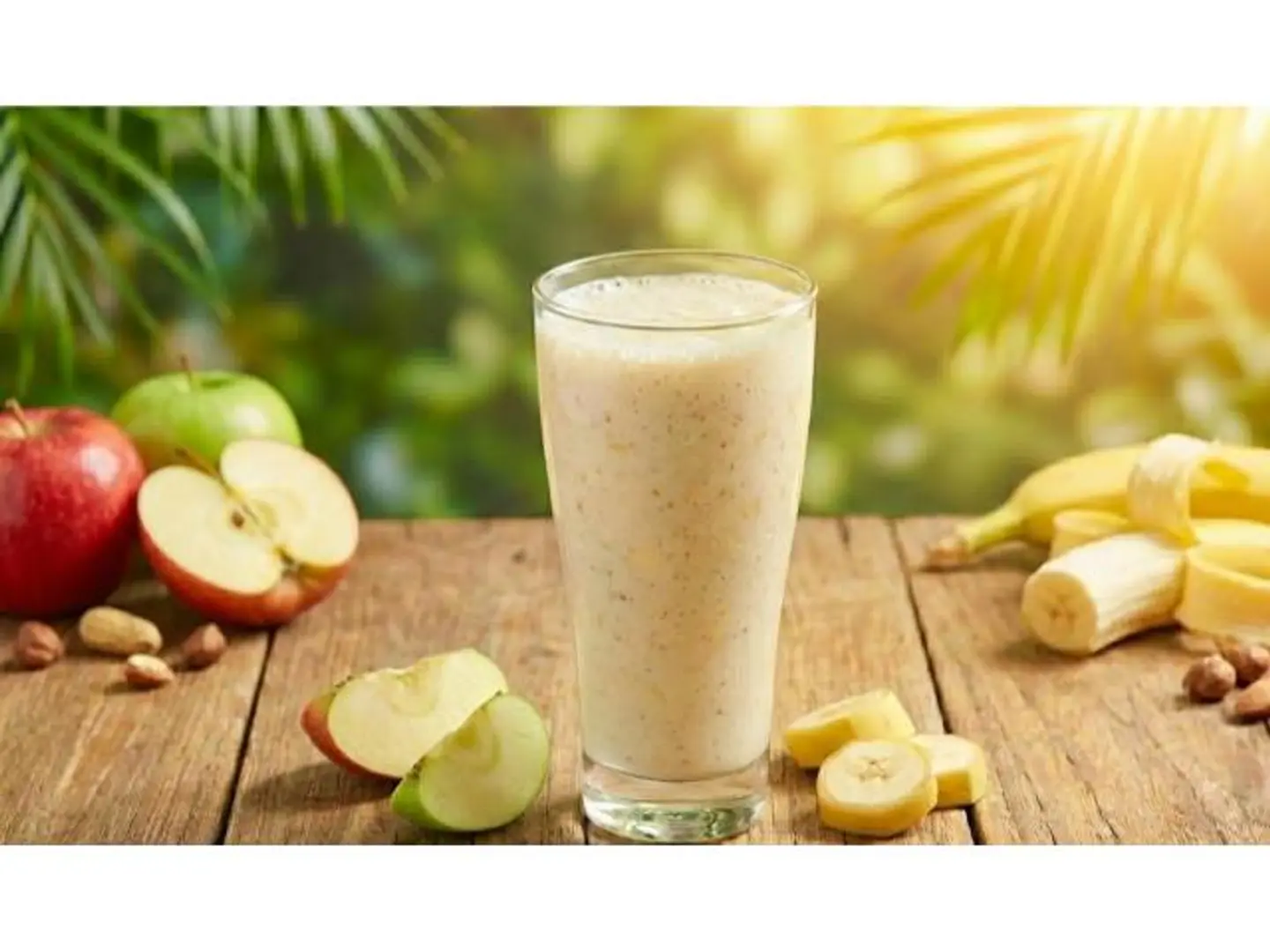 Apple And Milk Juice