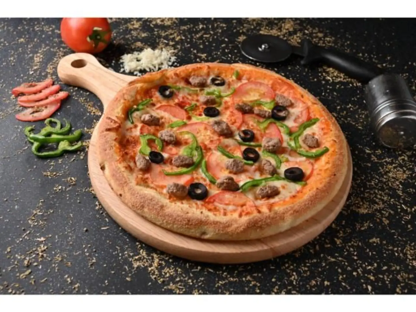 بيتزا بيف وسط