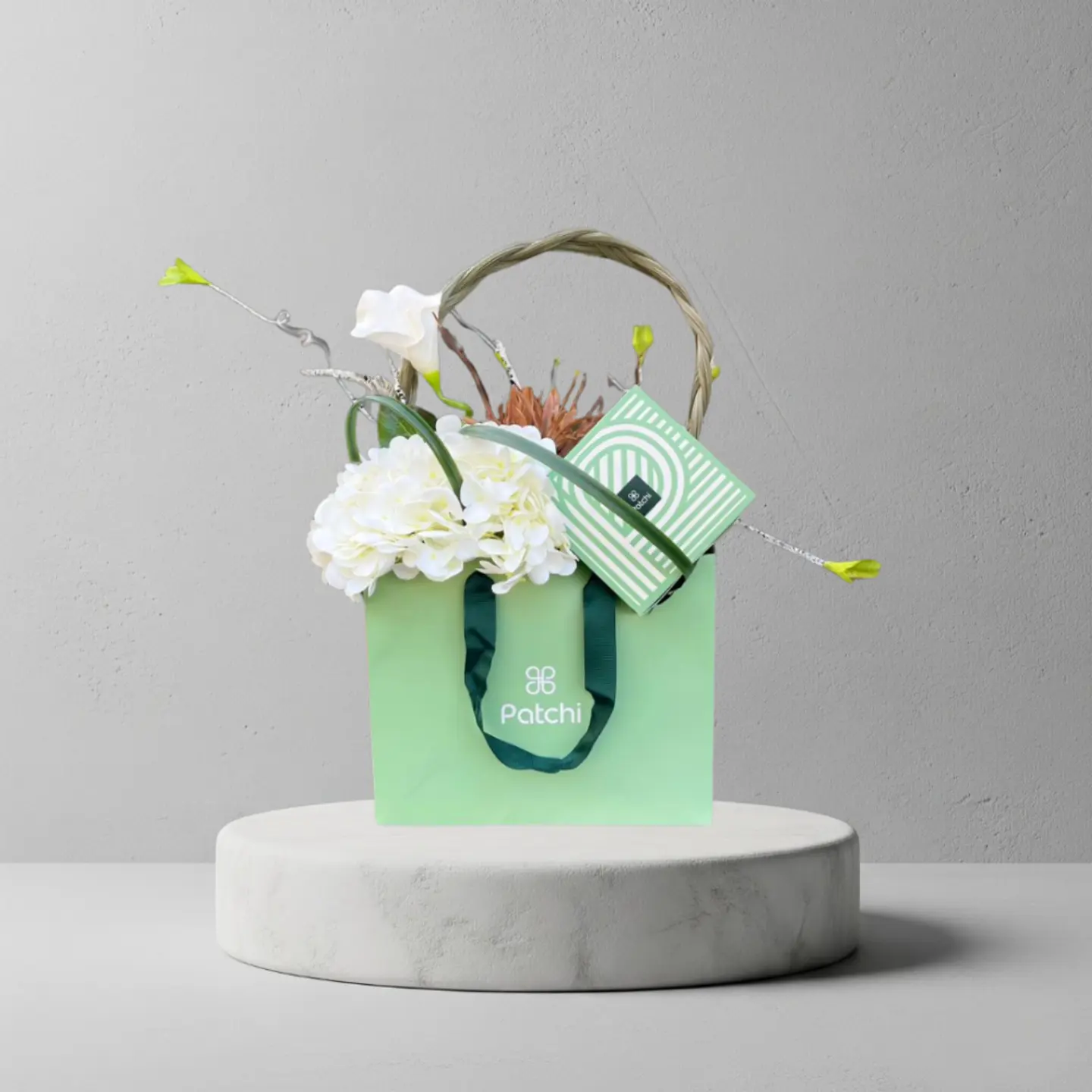 كيس الباتشي ورد صناعي