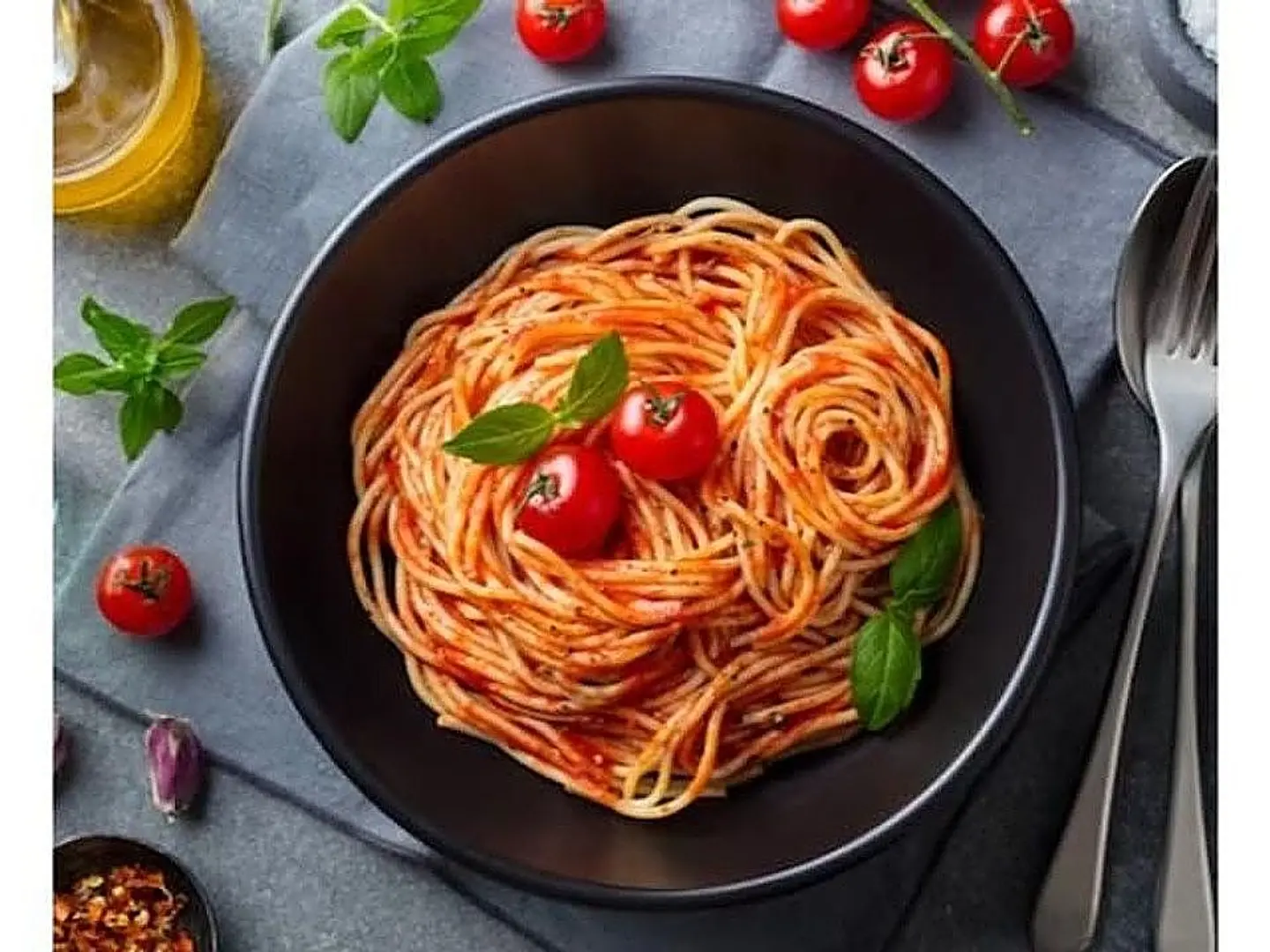 Spaghetti With Red Sauce And Minced Meat