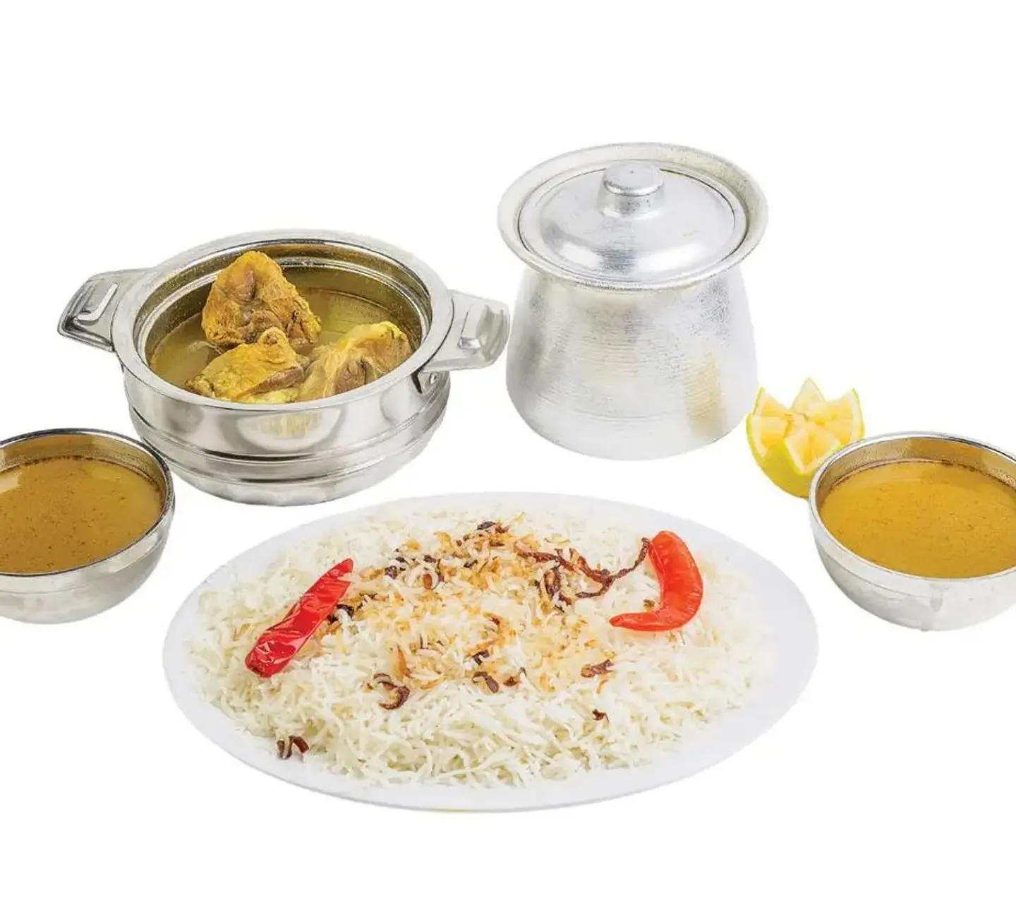 نفر لحم برمة طازج أرز بشاوري